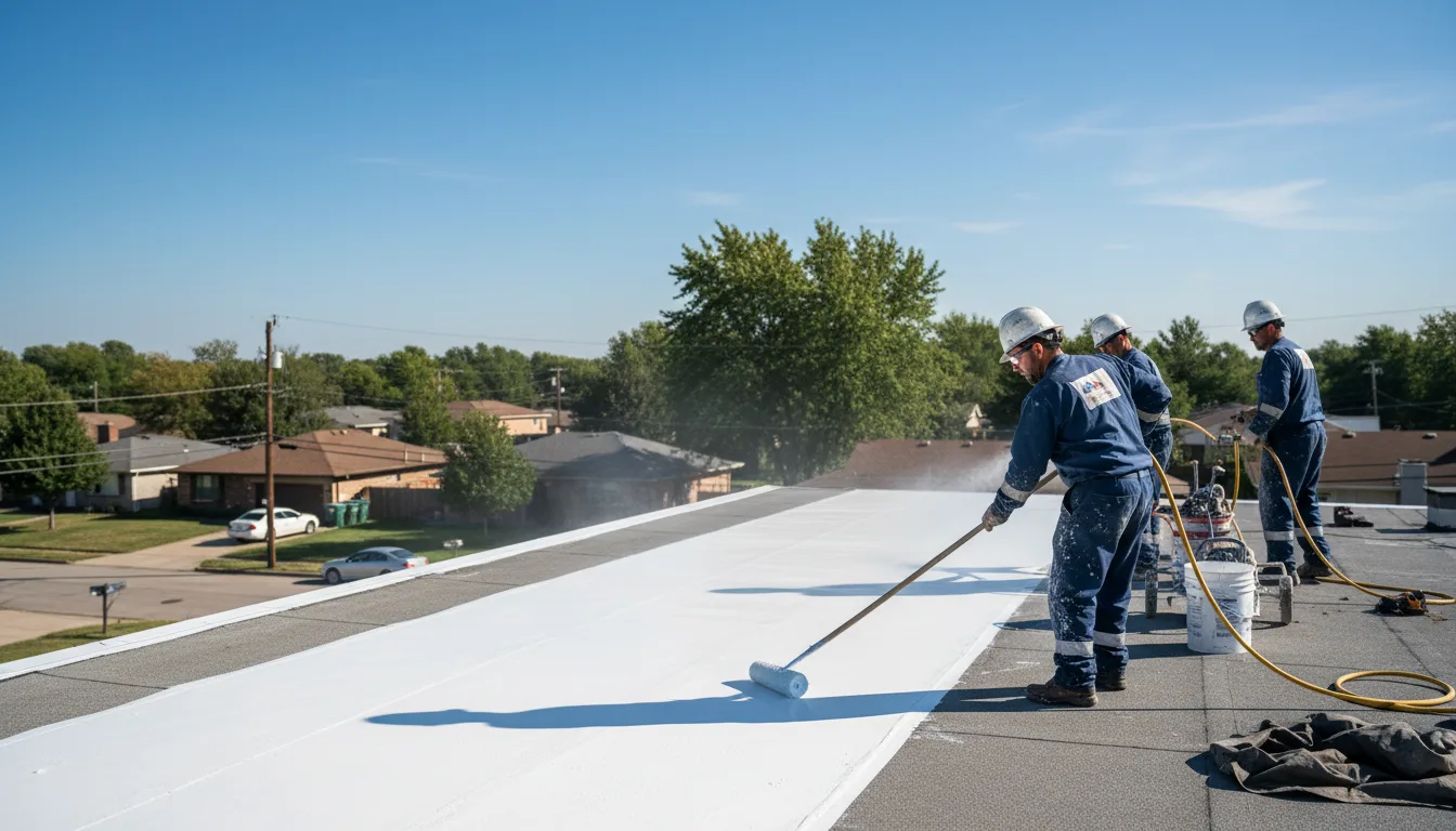 Commercial roof coating in Perry, LA near me